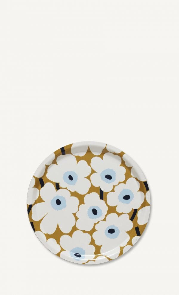 Marimekko Mini Unikko Tarjotin Oranssi / Keltainen 31 Cm