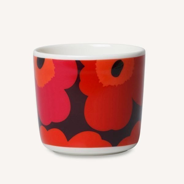 Marimekko Oiva / Unikko Kahvikuppi Plum 20 Cl 2-Pakkaus