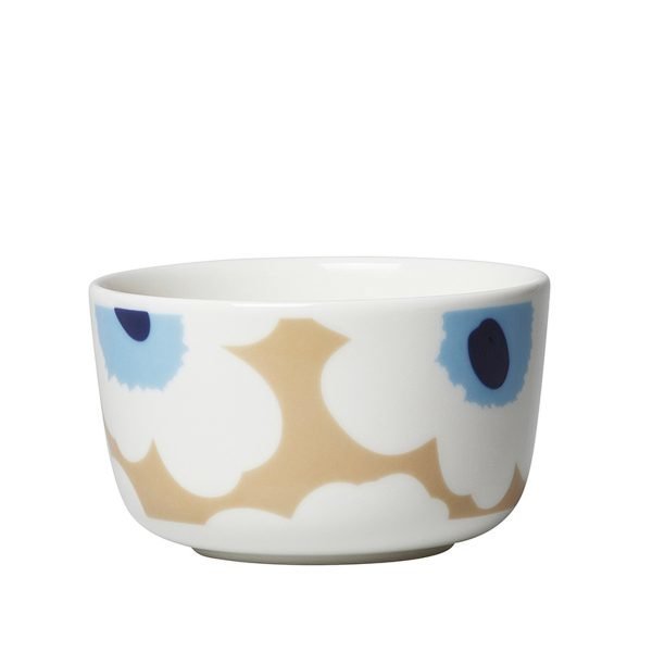 Marimekko Oiva Unikko Kulho Beige / Valkoinen / Sininen 2