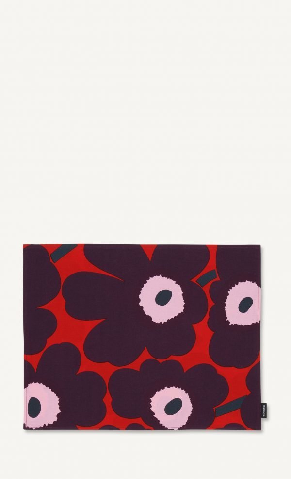 Marimekko Pieni Unikko Tabletti Punainen Violetti Vaaleanpunainen 31x42 Cm