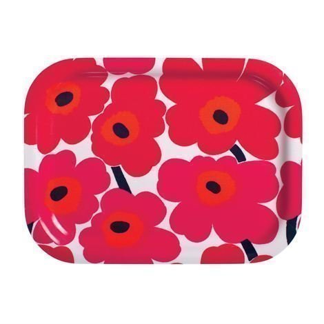 Marimekko Pieni Unikko Tarjotin Punainen