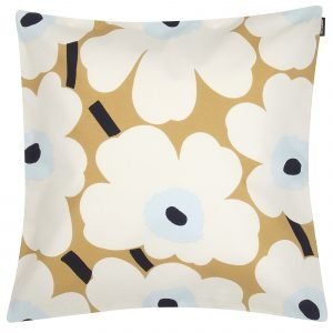 Marimekko Pieni Unikko Tyynynpäällinen Beige Luonnonvalkoinen Sininen