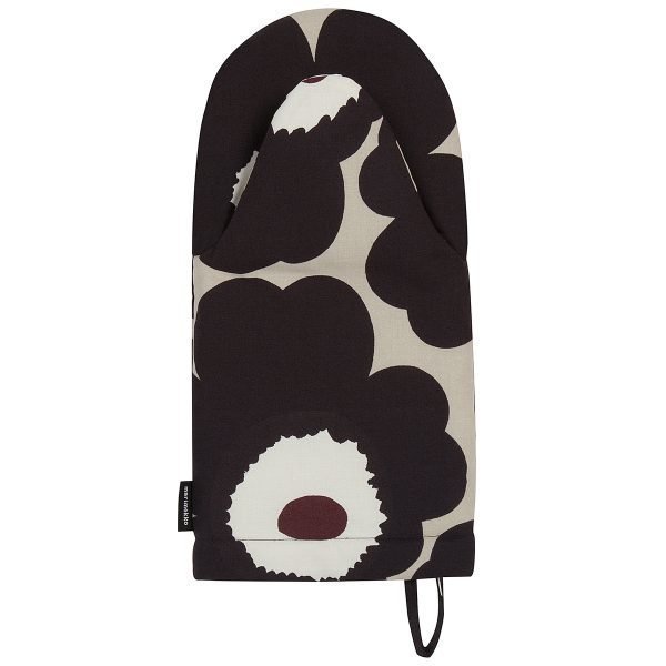 Marimekko Pieni Unikko Uunikinnas Beige / Tummanharmaa / Ruskea