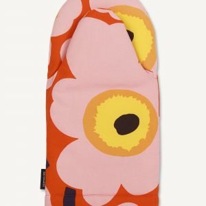 Marimekko Pieni Unikko Uunikinnas Puuvilla Oranssi / Vaaleanpunainen / Keltainen