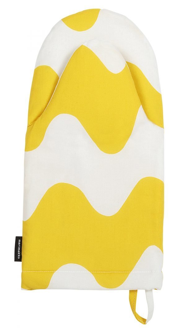 Marimekko Pikku Lokki Uunikinnas Valkoinen Keltainen