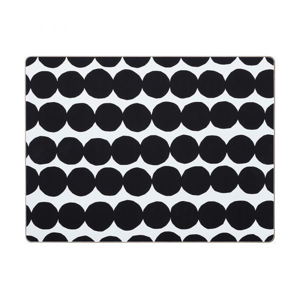 Marimekko Räsymatto Pöytätabletti Musta / Valkoinen 30x40 Cm