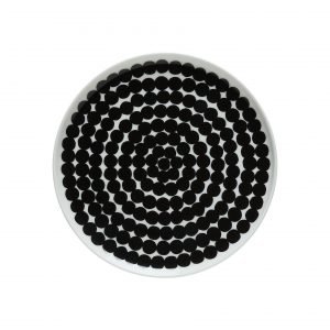 Marimekko Siirtolapuutarha Lautanen Valkoinen Musta 20 Cm