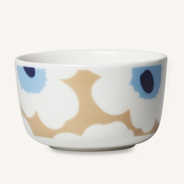 Marimekko Unikko Kulho Beige / Off White / Sininen 25 Cl