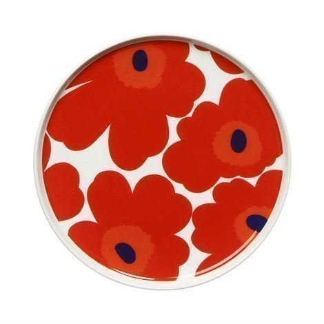 Marimekko Unikko Lautanen Punainen Ø 20 cm