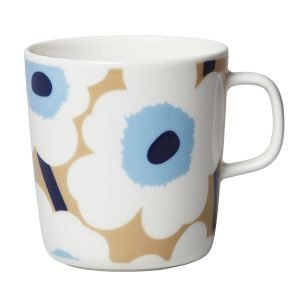 Marimekko Unikko Muki Beige / Sininen 4 Dl