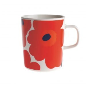 Marimekko Unikko Muki Punainen / Valkoinen 2