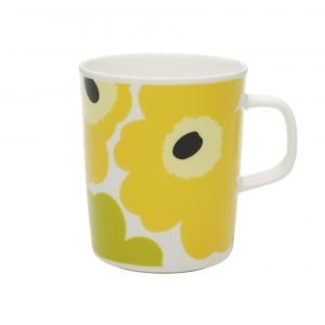 Marimekko Unikko Muki Valkoinen Lime 2