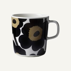 Marimekko Unikko Muki Valkoinen Musta 4 Dl