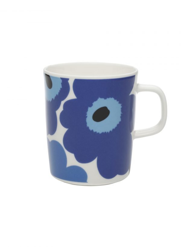 Marimekko Unikko Muki Valkoinen Sininen 2