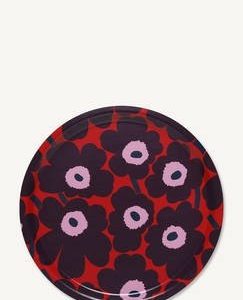 Marimekko Unikko Tarjotin Liila / Punainen / Roosa 31 Cm