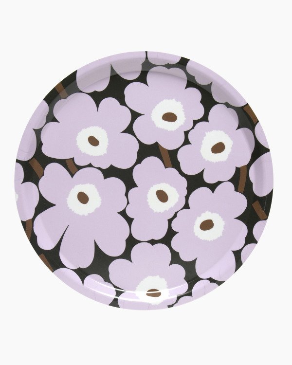 Marimekko Unikko Tarjotin Vihreä / Vaaleanpunainen / Ruskea 31 Cm