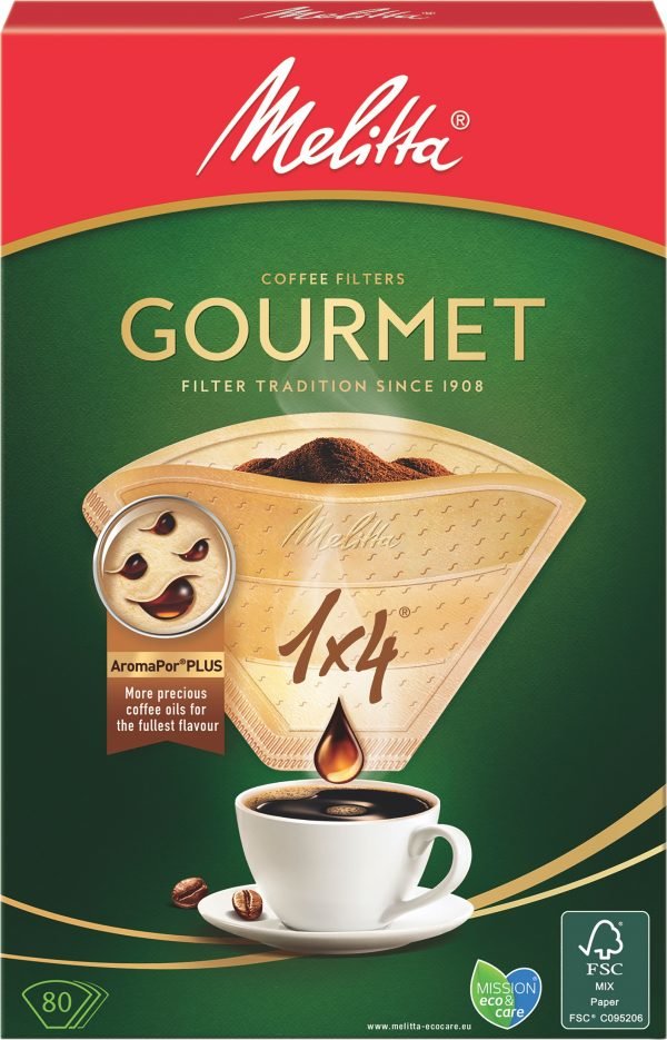 Melitta Gourmet 1x4 Suodatinpussi 80 Kpl