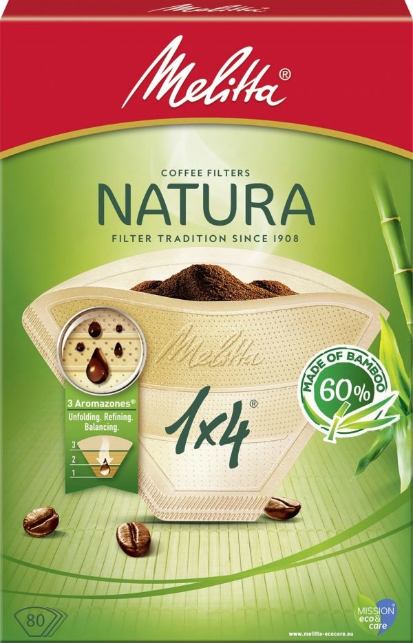 Melitta Natura 1x4 Suodatinpussi 80 Kpl