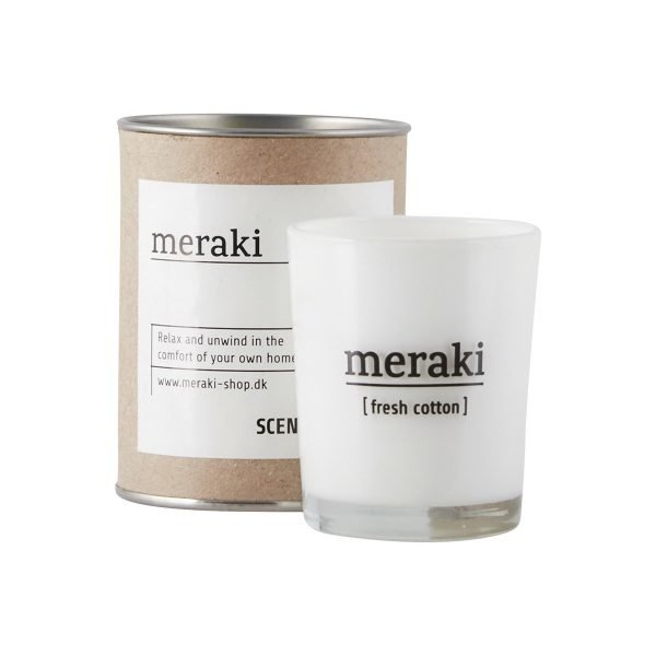 Meraki Tuoksukynttilä Fresh Cotton 6.7 Cm