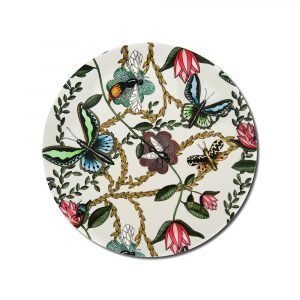 Nadja Wedin Design Bugs & Butterflies Pannunalunen Offwhite Ø21 Cm