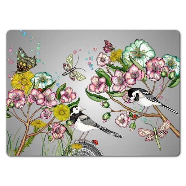 Nadja Wedin Design Wagtails Pöytätabletti Spring Grey 30x40 Cm 4 Kpl