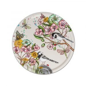 Nadja Wedin Design Wagtails Spring Tarjotin Offwhite Ø38 Cm