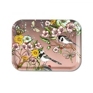 Nadja Wedin Design Wagtails Spring Tarjotin Rose 27x20 Cm