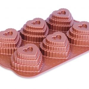 Nordic Ware Tiered Heart Kakkuvuoka Alumiini