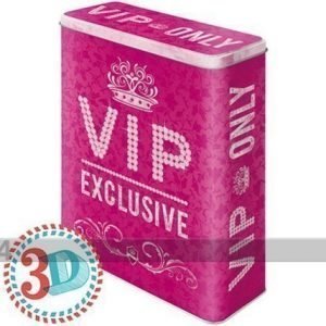 Nostalgic Art Peltipurkki 3d Vip Only Pink 4 L