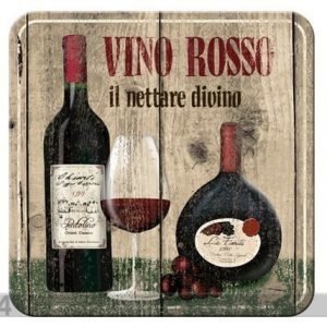 Nostalgic Art Retro Lasinalusta Vino Rosso 4 Kpl