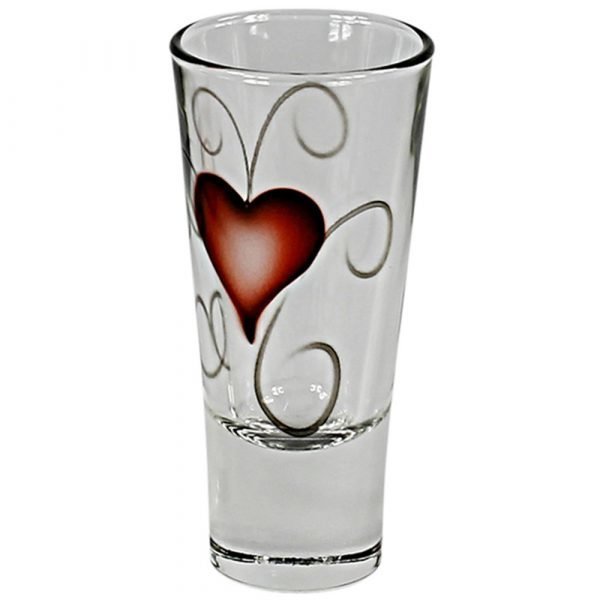 Nybro Crystal Heart Shottilasi 7 Cl 2-Pakkaus