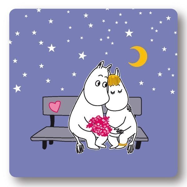 Opto Design Moomin Evening Love Alunen Violetti