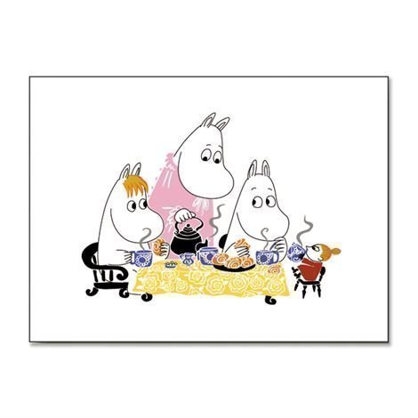 Opto Design Moomin Teaparty Pöytätabletti Valkoinen