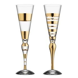 Orrefors Clown Glas 2 Pack Guld