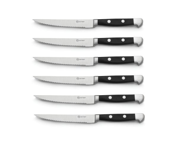 Outset Steakhouse Kapeat Grilliveitset Ruostumaton Teräs 13 Cm 6 Kpl