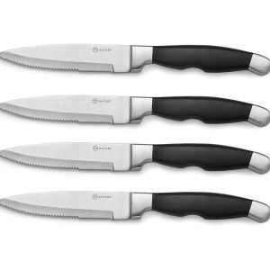 Outset Steakhouse Leveät Grilliveitset Ruostumaton Teräs 13 Cm 4 Kpl