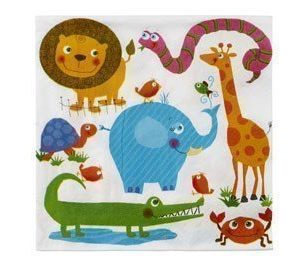 Paperiservetti My zoo 20kpl 33cm x 33cm