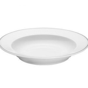 Pillivuyt Vienne Plissé Syvä lautanen valkoinen 22 cm