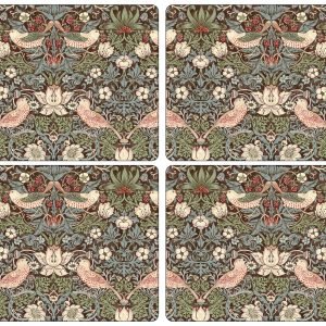 Pimpernel Strawberry Thief Tabletti Korkki Ruskea 4 Kpl