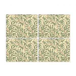 Pimpernel Willow Bough Pöytätabletti Vihreä 40x30 Cm 4 Kpl