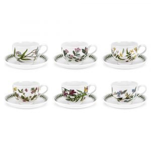 Portmeirion Botanic Garden Teekuppi Asetilla 200 Ml 6-Pakkaus