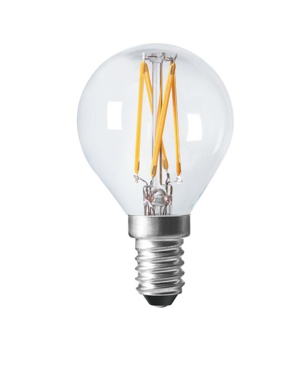 Pr Home Shine Led Lamppu Pyöreä Filament E14 470 Lm Kirkas