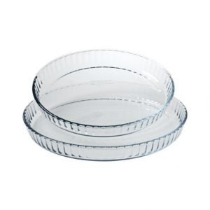 Pyrex Piirakkavuokasetti 27 cm + 30 cm