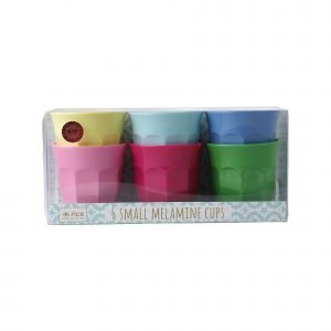 Rice Classic Colors Muki Melamiini 7.5 Cm 6 Kpl