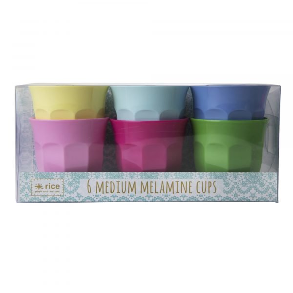 Rice Classic Colors Muki Melamiini 9 Cm 6 Kpl