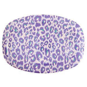 Rice Leopard Print Tarjotin Melamiini 30x22 Cm