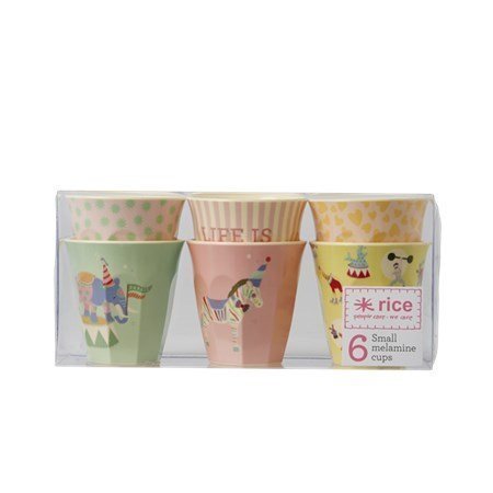 Rice Muki 6-pack Cirkus Pinkki/Keltainen