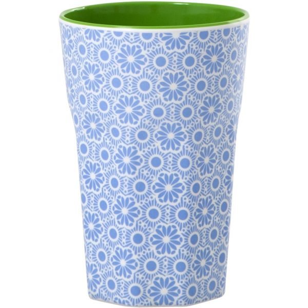 Rice Muki Latte Melamiini Blue And White Marrakesh Print