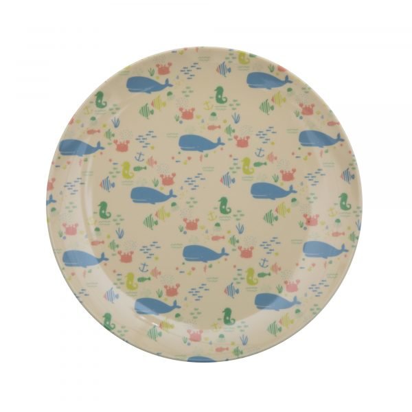 Rice Ocean Life Print Lasten Lautanen Melamiini 20 Cm