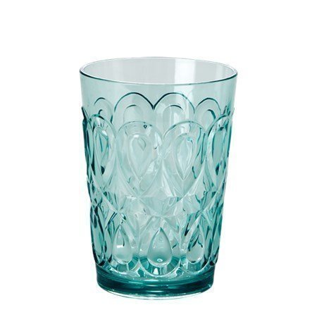 Rice Swirly Embossed Tumbler Acrylic Mint